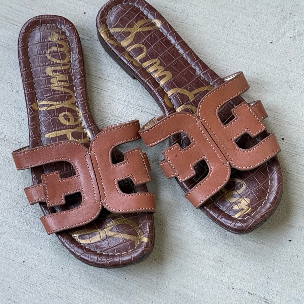 Brown Slide Sandals